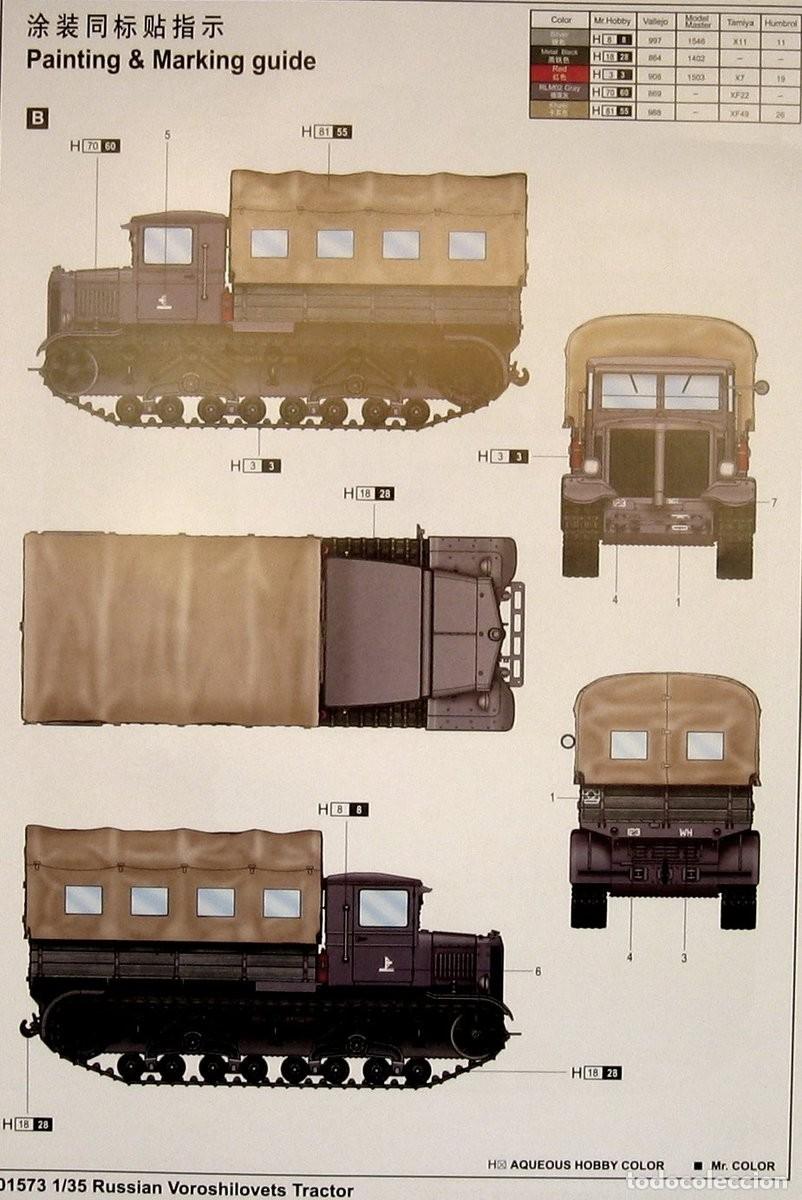 Maquetas: TRUMPETER - Tractor Voroshilovets 1/35 01573 - Foto 29