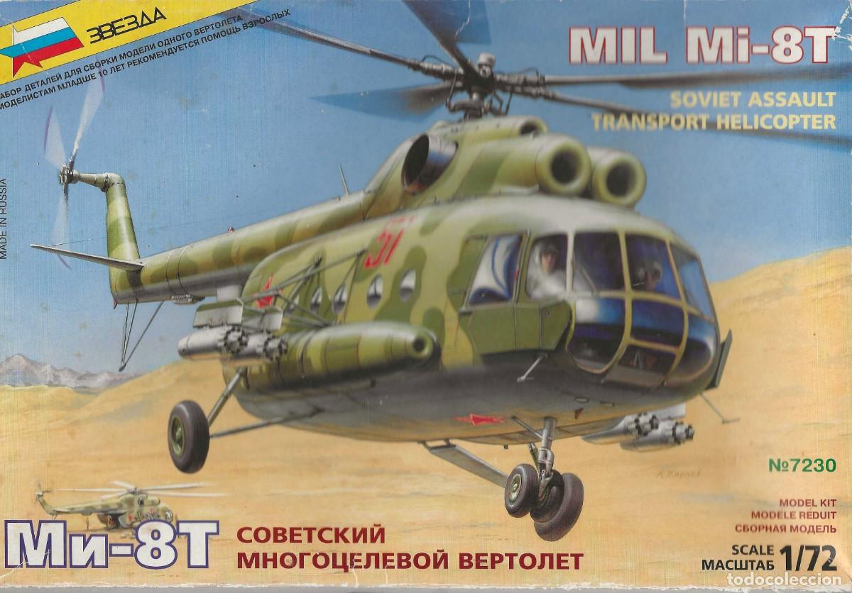 Maquetas: ZVEZDA -- MIL MI-8T SOVIET ASSAULT TRANSPORT HELICOPTER - Foto 1