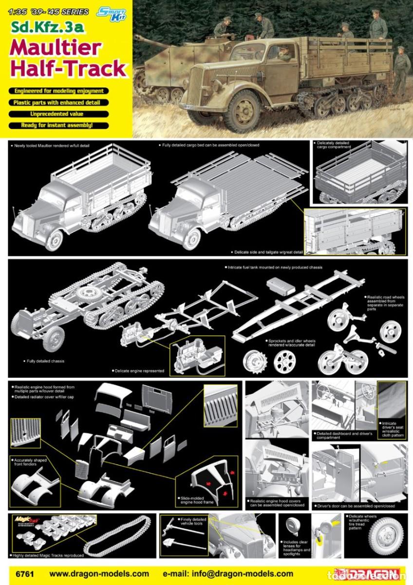 Maquetas: DRAGON - Sd.Kfz.3a Maultier Half Track 1/35 6761 - Foto 2