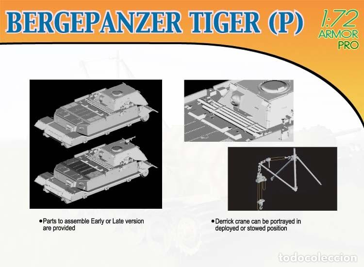 Maquetas: DRAGON - BERGEPANZER TIGER (P) 1/72 7227 - Foto 3