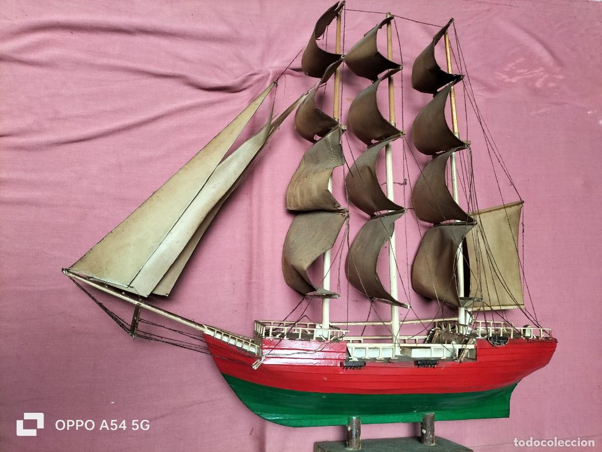 Maquetas: Barco de madera hecho a mano - Foto 1
