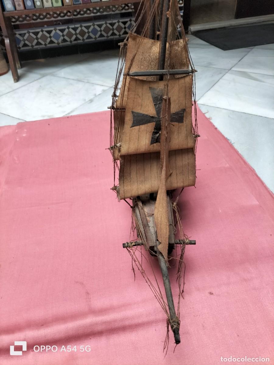 Maquetas: Barco de madera antiguo hecho a mano - Foto 2