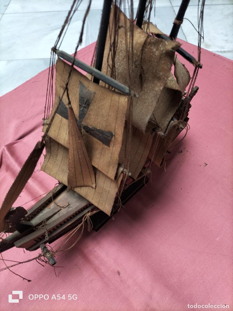 Maquetas: Barco de madera antiguo hecho a mano - Foto 3