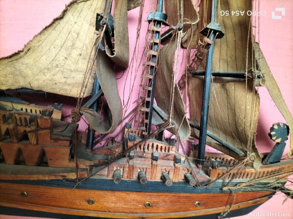 Maquetas: Barco de madera antiguo hecho a mano - Foto 18