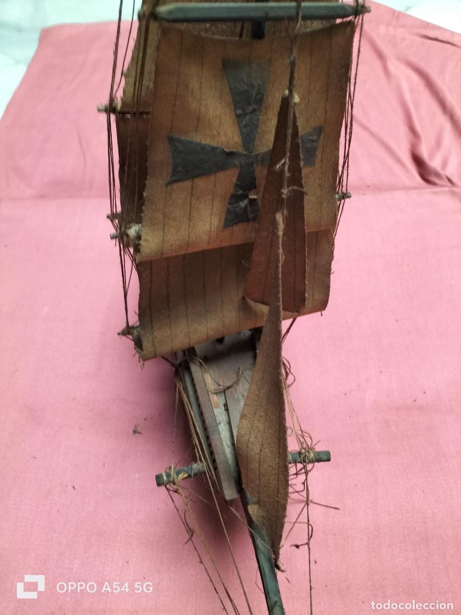 Maquetas: Barco de madera antiguo hecho a mano - Foto 19