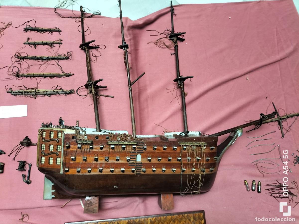 Maquetas: Gale&oacute;n Victory antiguo de madera hecho a mano - Foto 1