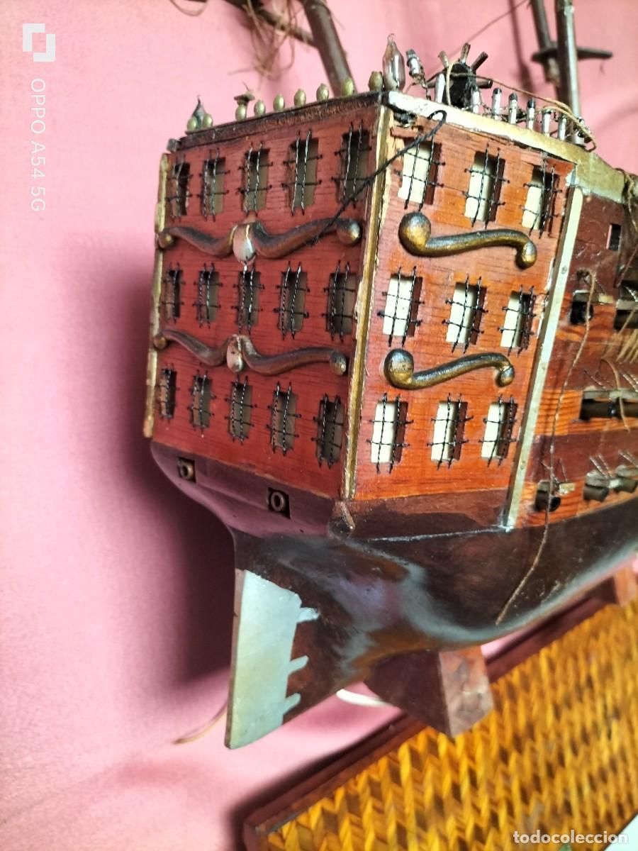 Maquetas: Gale&oacute;n Victory antiguo de madera hecho a mano - Foto 6
