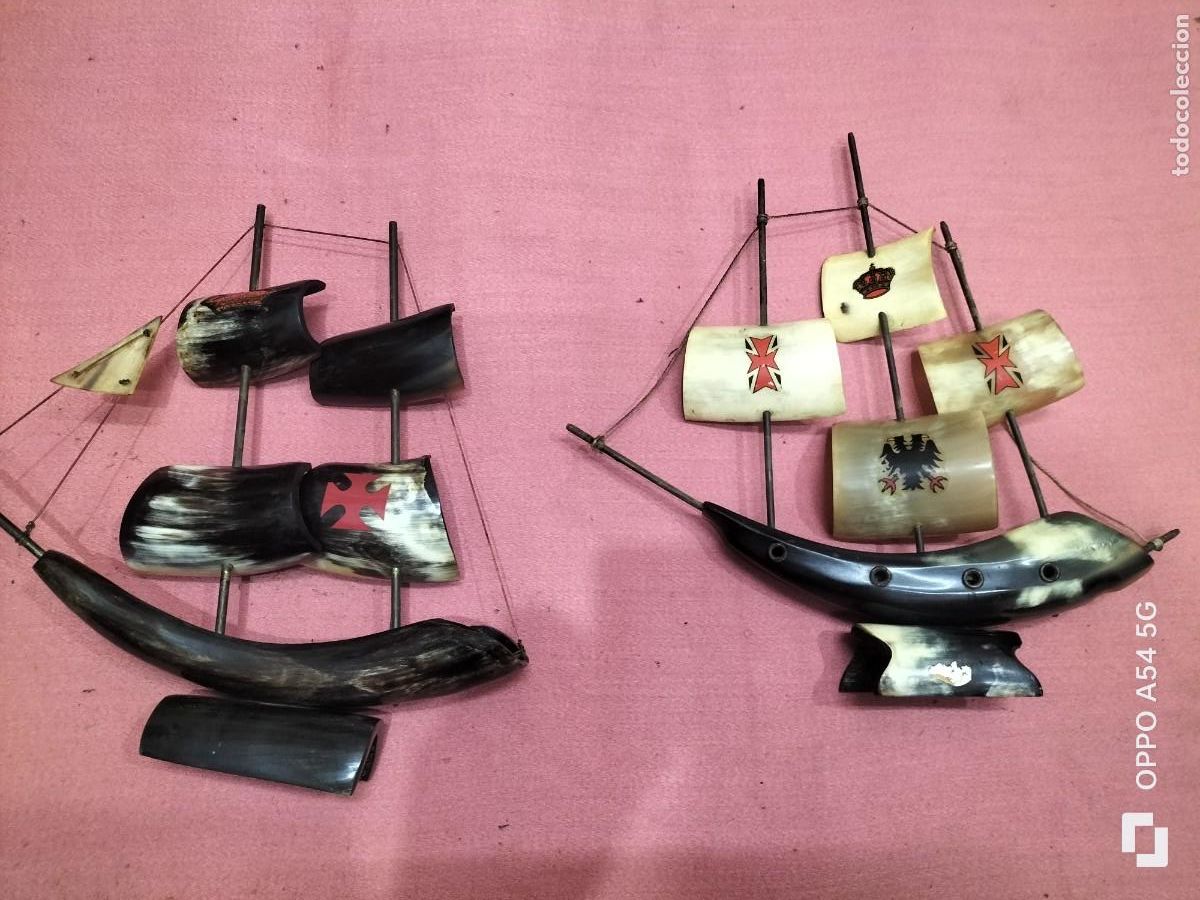 Maquetas: 2 barcos de asta de toro - Foto 1