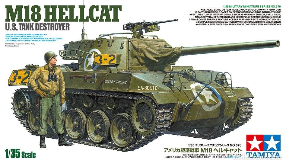 Maquetas: TAMIYA - U.S. Tank Destroyer M18 Hellcat 1/35 35376 - Foto 1