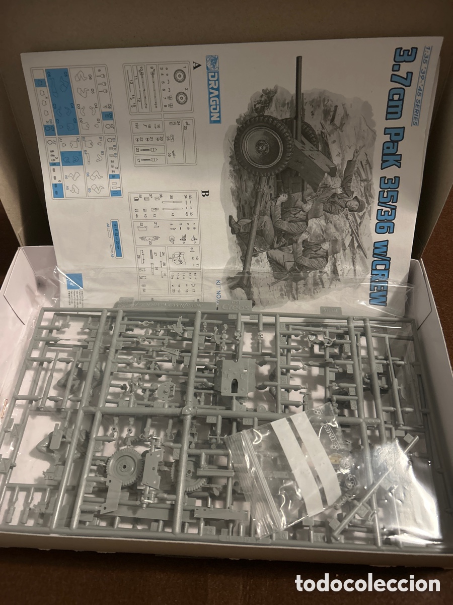 Maquetas: Dragon, 3.7cm pak35/36 W/crew - Foto 2
