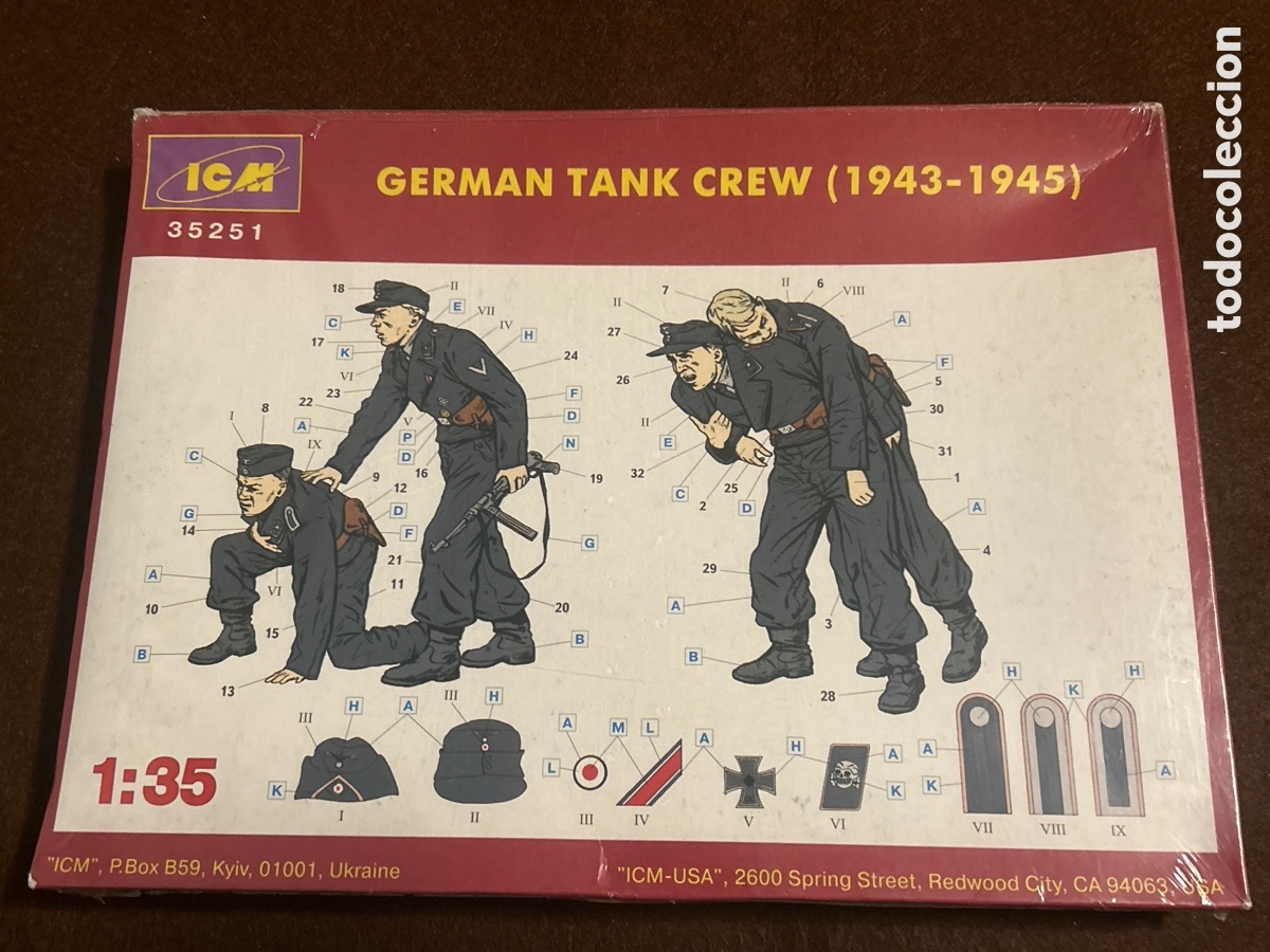 Maquetas: ICM, German tank crew 1943-45 precintado - Foto 2