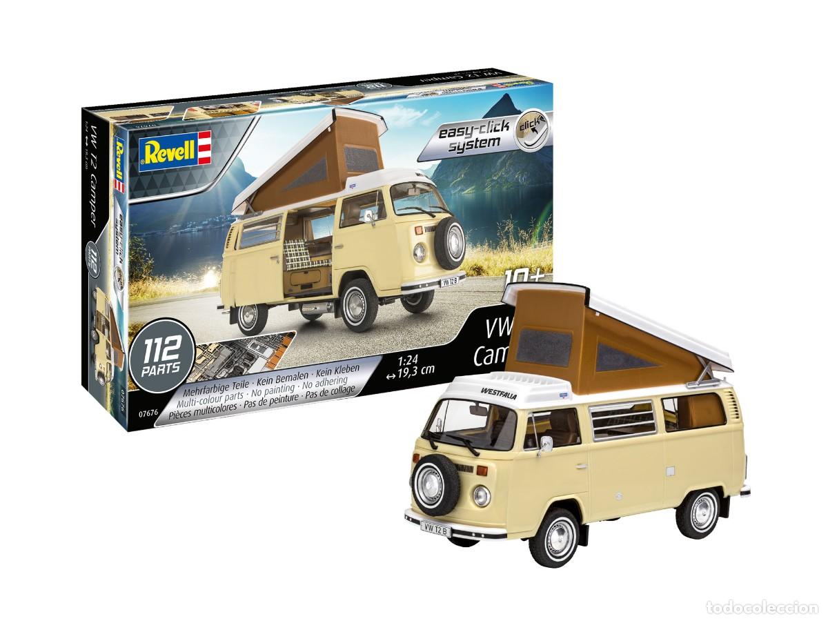 Maquetas: REVELL - VW T2 Camper easy-click system 1/24 7676 - Foto 1