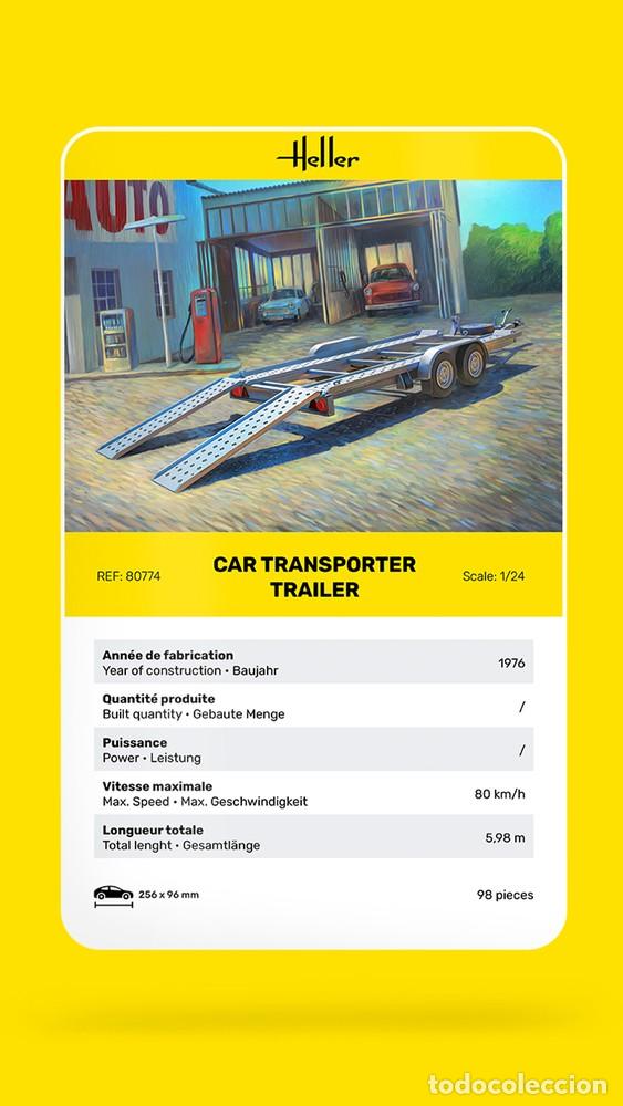 Maquetas: HELLER - Car Transporter Trailer 1/24 80774 - Foto 5
