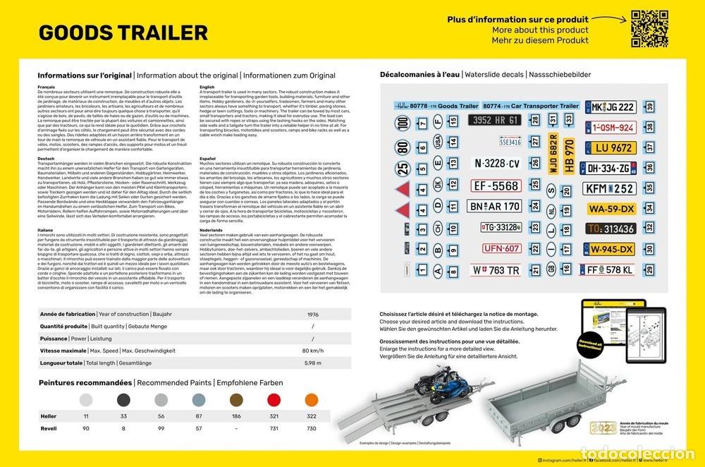 Maquetas: HELLER - Goods Trailer 1/24 80778 - Foto 2