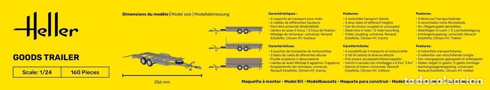 Maquetas: HELLER - Goods Trailer 1/24 80778 - Foto 3