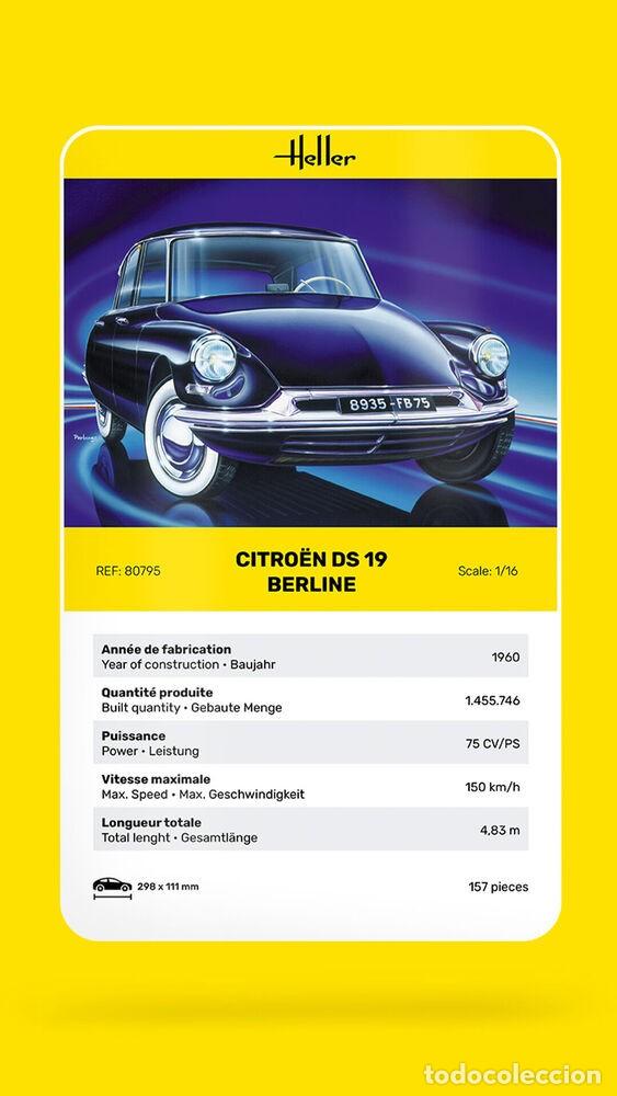 Maquetas: HELLER - Citro&euml;n DS 19 Berline 1/16 80795 - Foto 4