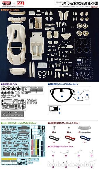 Maquetas: KITBOX PZY - Ferrari Daytona SP3 COMBO VERSION 1/24 KB08 08 - Foto 8