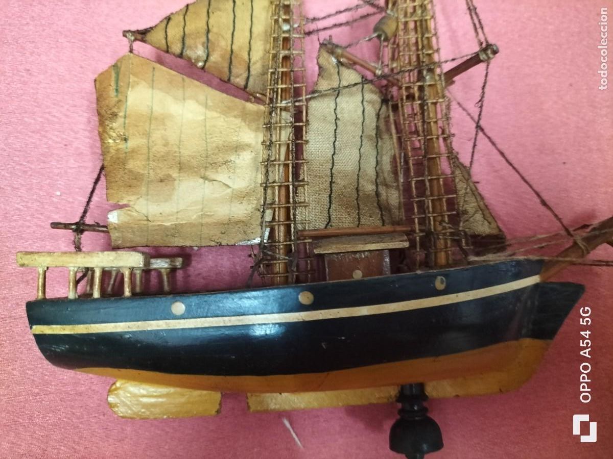 Maquetas: 2 barcos de madera hecho a mano - Foto 2
