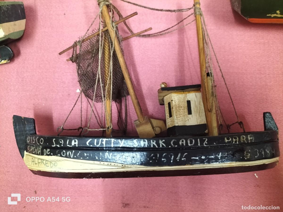 Maquetas: 3 barcos de madera hecho a mano - Foto 2