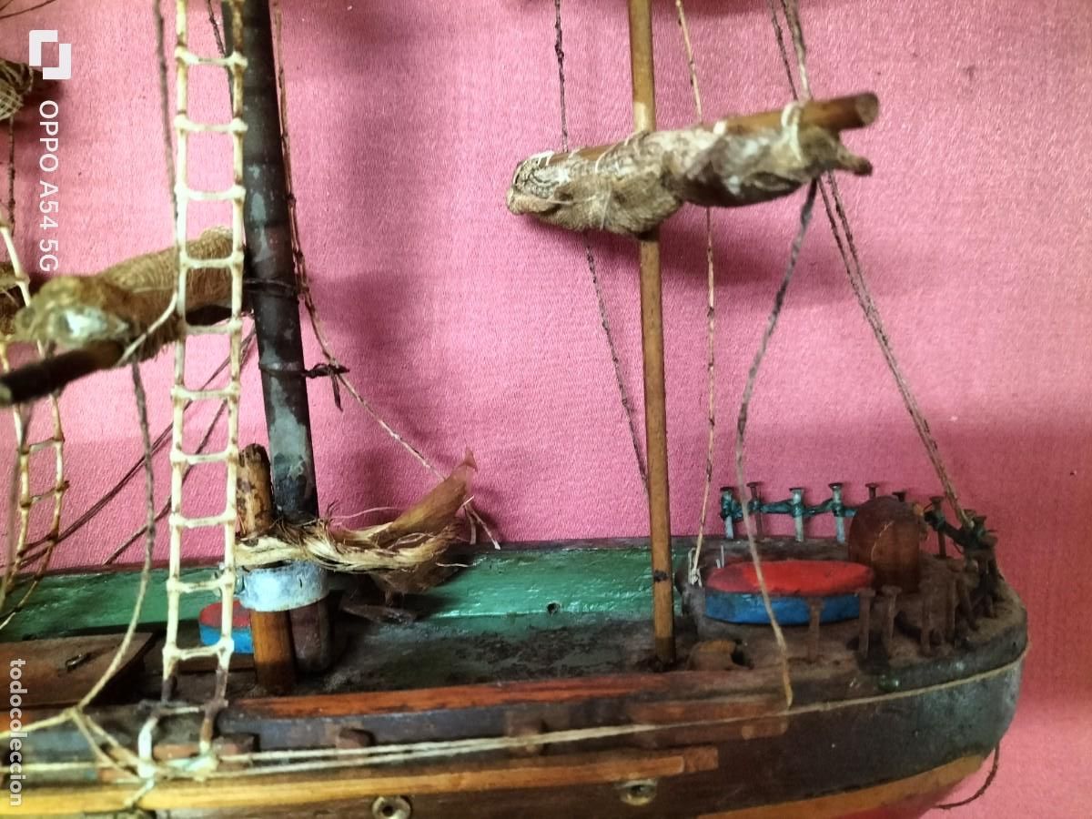 Maquetas: Barco de vela de madera hecho a mano - Foto 2