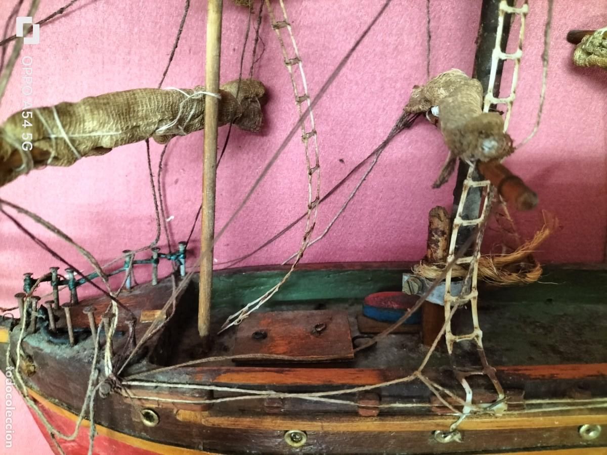 Maquetas: Barco de vela de madera hecho a mano - Foto 3
