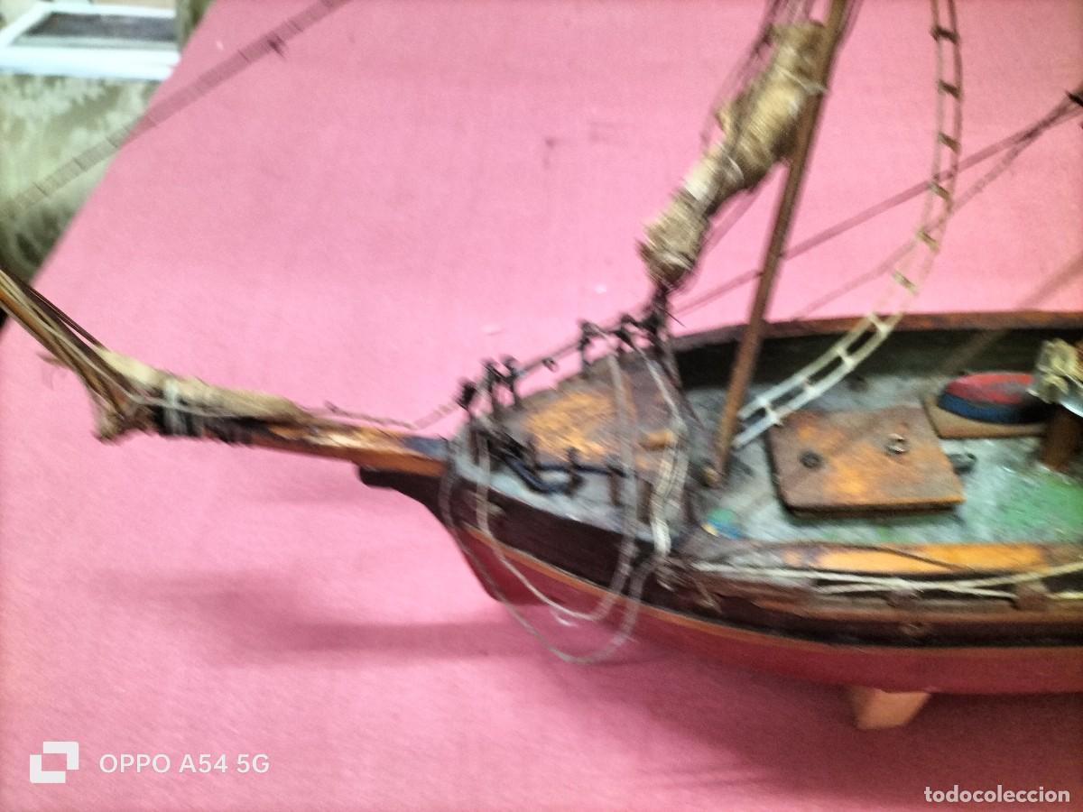 Maquetas: Barco de vela de madera hecho a mano - Foto 5