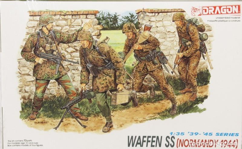 Maquetas: Maquetas figuras alemanas Waffen SS Normandia 1944, ref. 6003, 1/35, Drag&oacute;n