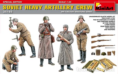 Maquetas: MINIART - SOVIET HEAVY ARTILLERY CREW 1/35 35185 - Foto 1