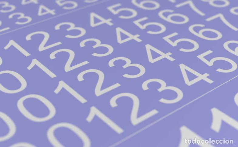 Maquetas: MATHO MODELS - Decal Numbers - large, white, type 1 1/35 80004 - Foto 2