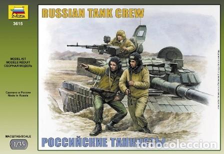 Maquetas: ZVEZDA - RUSSIAN MODERN TANK CREW 1/35 3615 - Foto 1