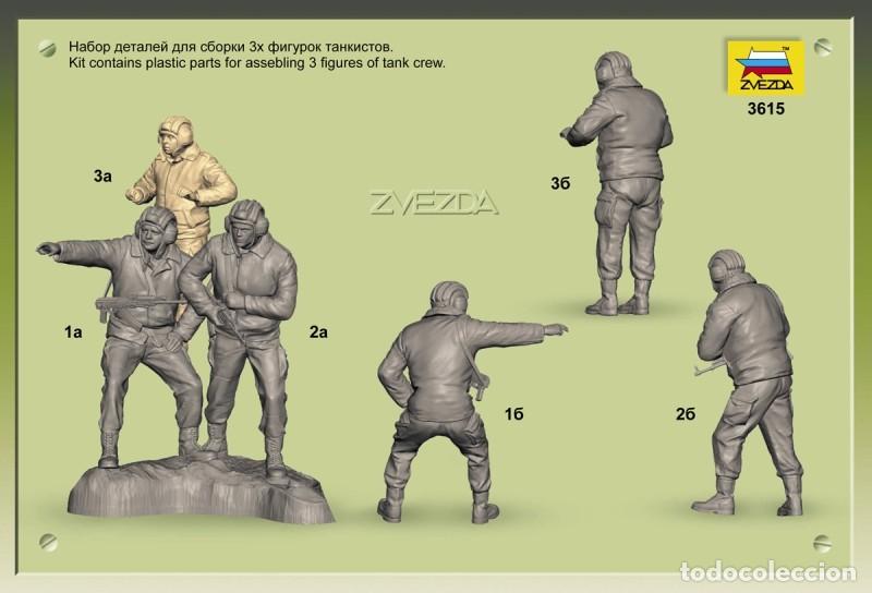 Maquetas: ZVEZDA - RUSSIAN MODERN TANK CREW 1/35 3615 - Foto 2