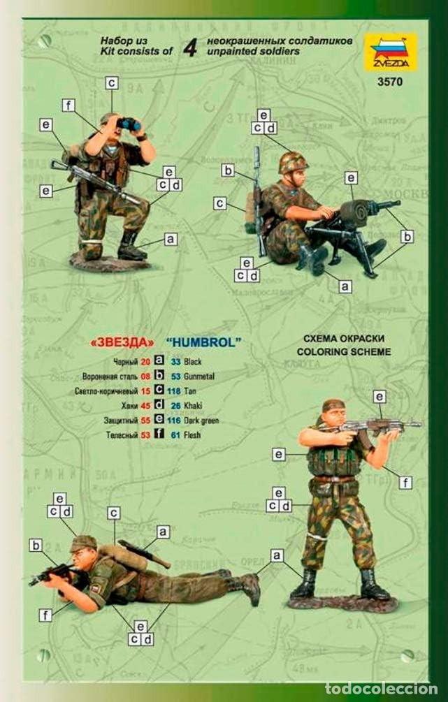 Maquetas: ZVEZDA - RUSSIAN SPECIAL FORCES FIRE SUPPORT TEAM 1/35 3570 - Foto 2
