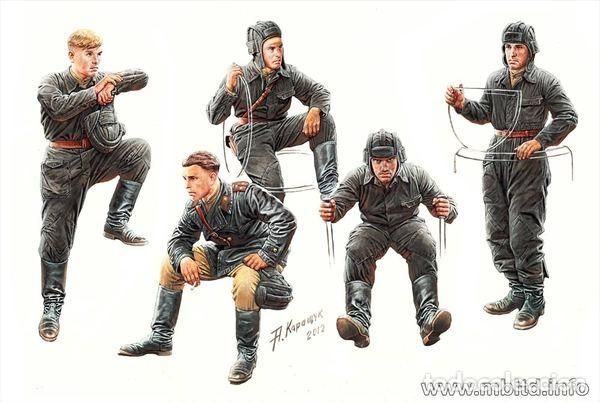 Maquetas: MB - Soviet Tank Crew (1943-1945) 1/35 3568 - Foto 1
