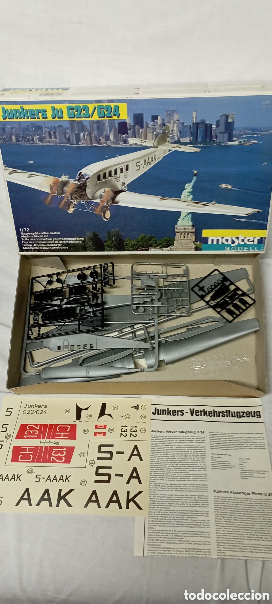 Maquetas: MAQUETA AVION JUNKERS MASTER MODELL 1/72 - Foto 2