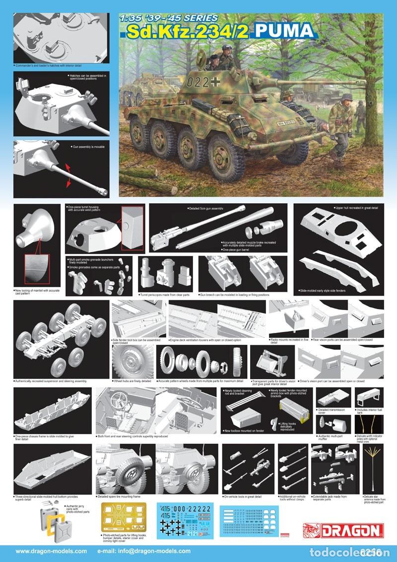 Maquetas: DRAGON - Sd.Kfz.234/2 PUMA 1/35 6256 - Foto 2