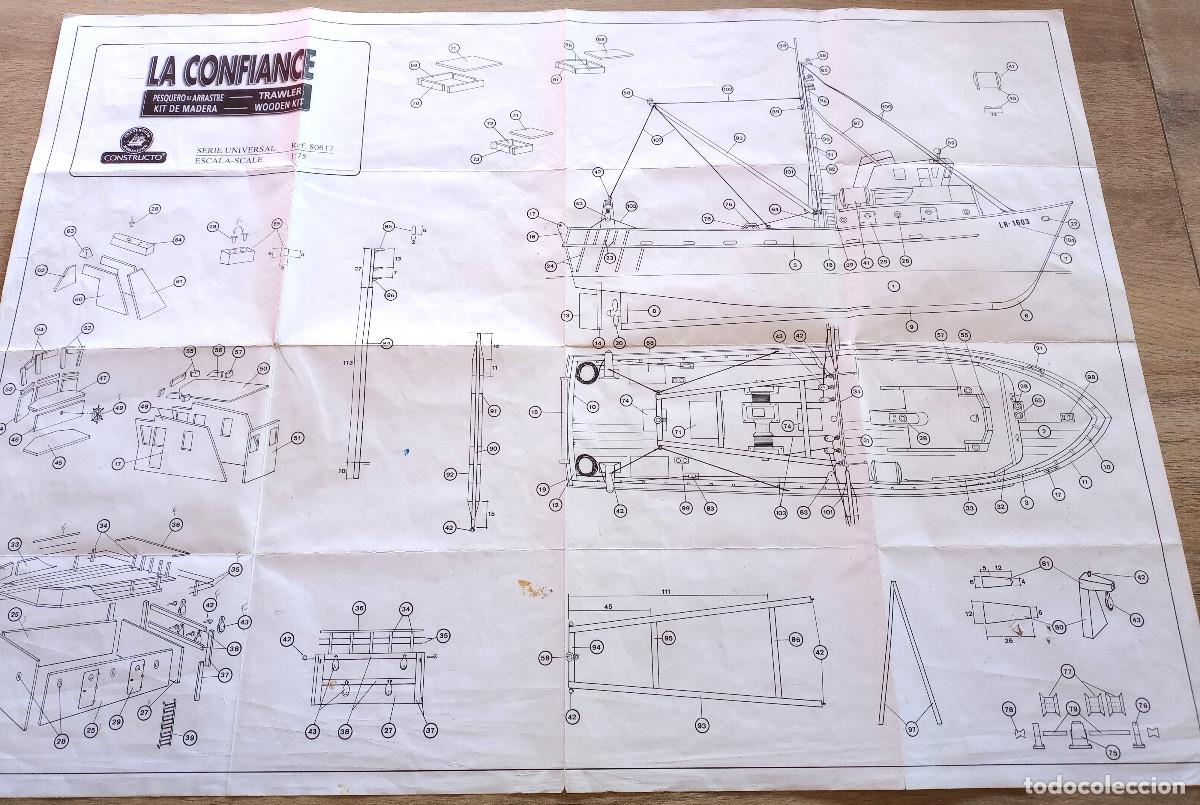 Maquetas: PLANO Y INSTRUCCIONES DEL BARCO LA CONFIANCE DE CONSTRUCTO ESCALA 1:75 - Foto 1