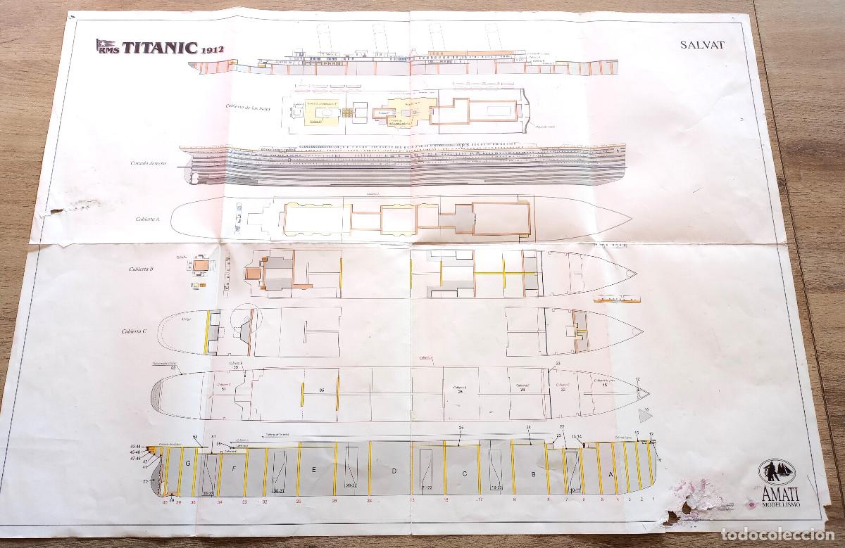 Maquetas: PLANOS DEL BARCO TITANIC DE AMATI/SALVAT - Foto 2