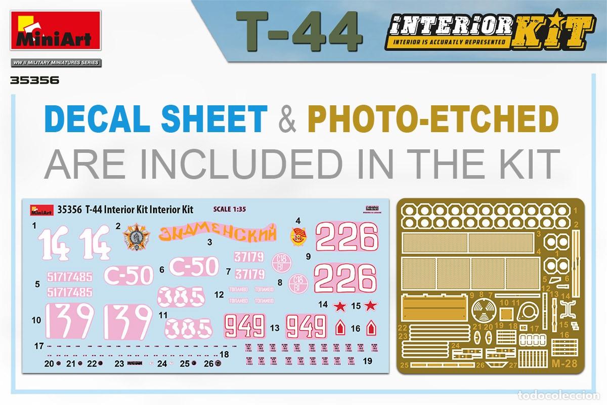 Maquetas: MINIART - T-44 with Interior Kit 1/35 35356 - Foto 5