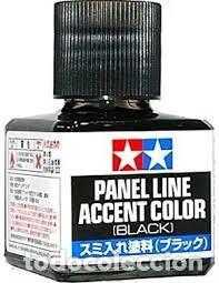 Maquetas: TAMIYA - TAMIYA PANEL LINE NEGRO 87131 - Foto 1