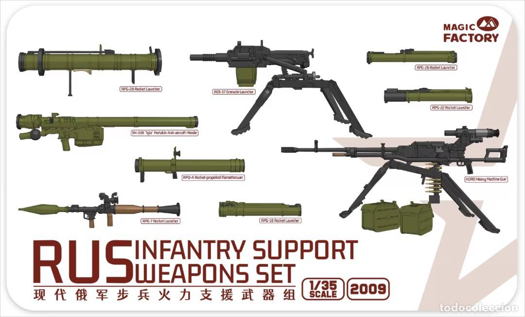 Maquetas: MAGIC FACTORY - Modern Russian Infantry Support Weapons Set 1/35 2009 - Foto 1