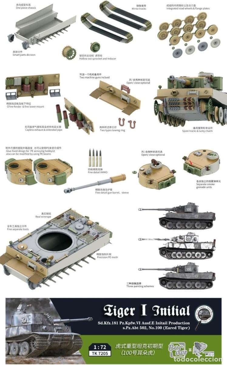 Maquetas: BORDER MODEL - Tiger I Initial (Sd.Kfz.181) - Eared Tiger 1/72 TK7205 - Foto 3