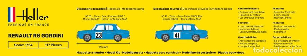 Maquetas: HELLER - Renault 8 Gordini 1/24 80700 - Foto 3