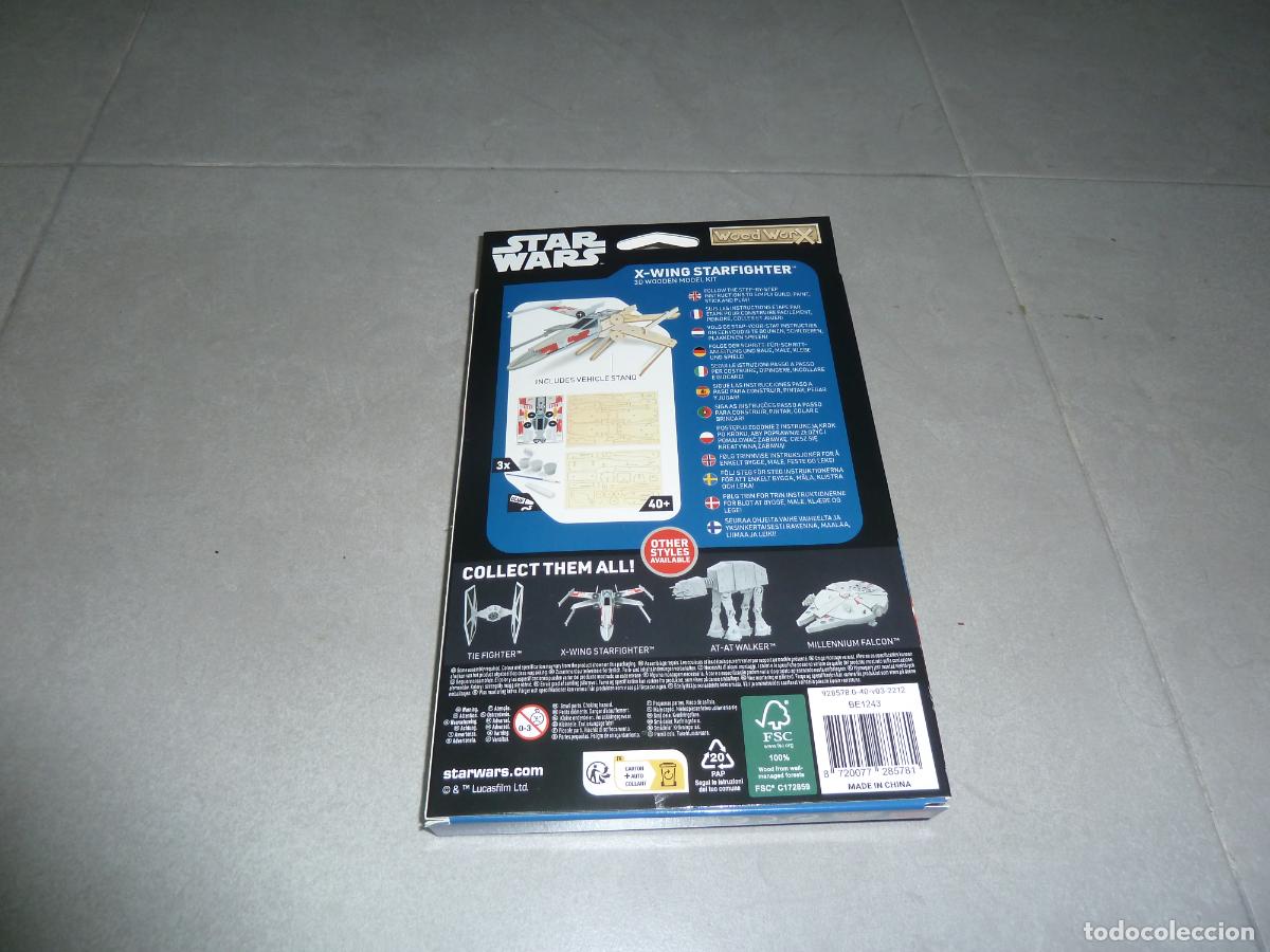 Maquetas: Maqueta. Star Wars X wing starfighter de madera - Foto 2
