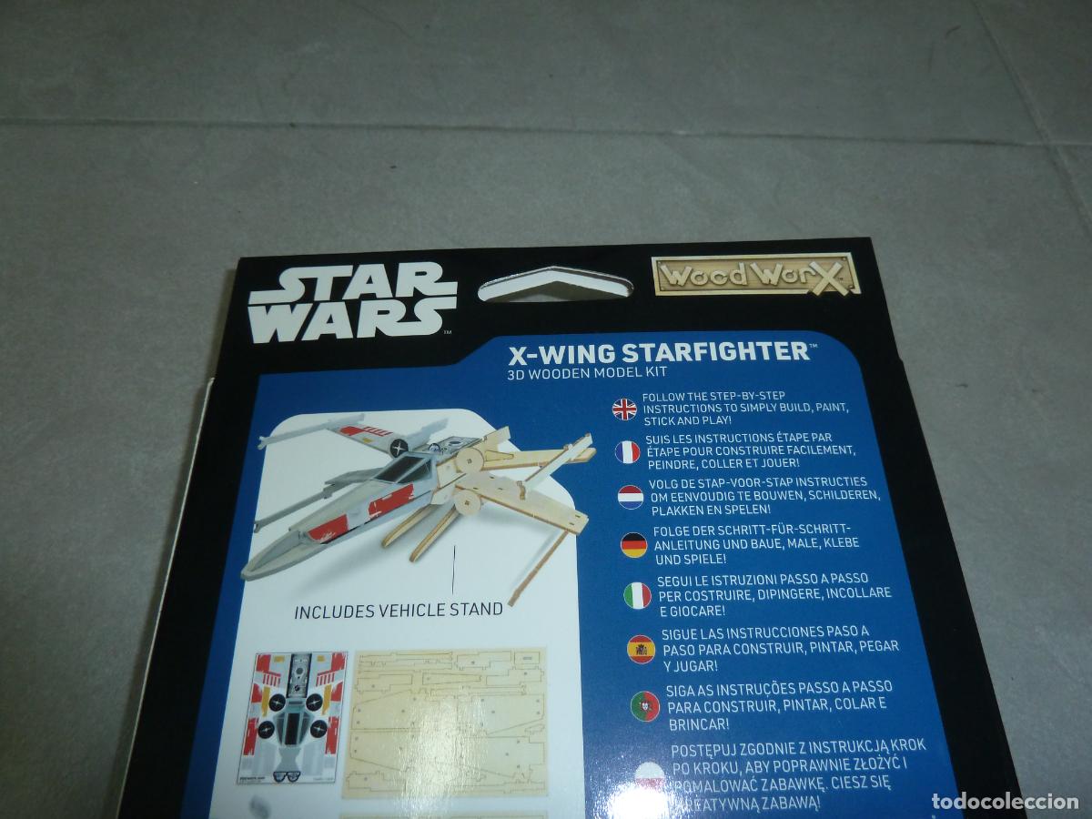 Maquetas: Maqueta. Star Wars X wing starfighter de madera - Foto 3