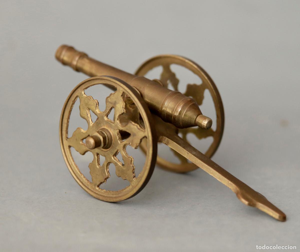 Maquetas: CA&Ntilde;ON LAT&Oacute;N ANTIGUO EN MINIATURA - Foto 1