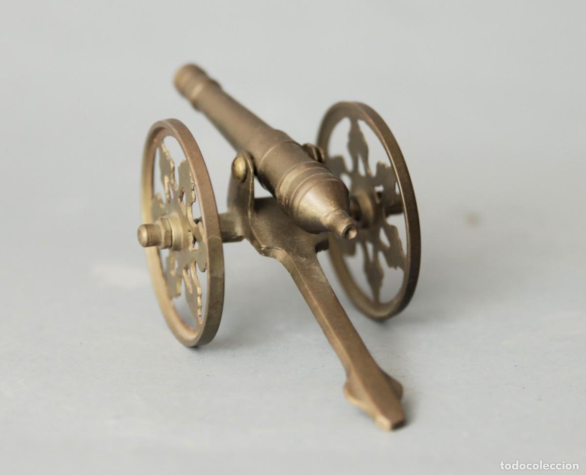 Maquetas: CA&Ntilde;ON LAT&Oacute;N ANTIGUO EN MINIATURA - Foto 2
