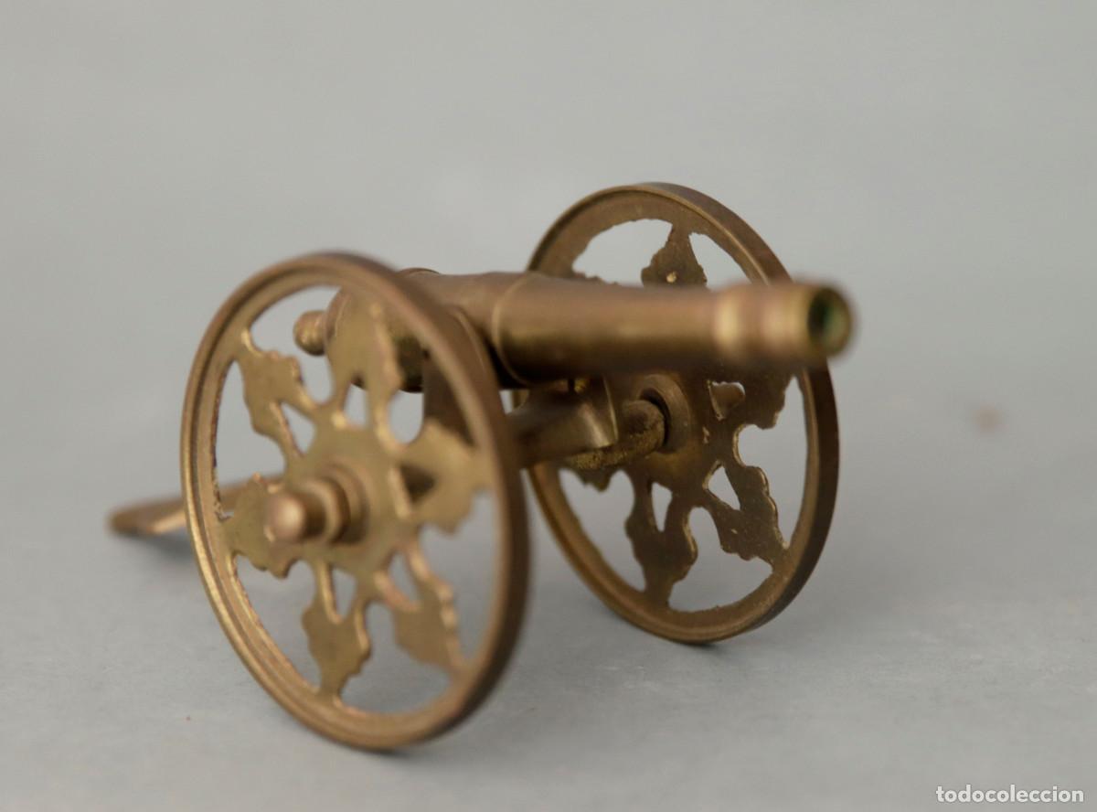 Maquetas: CA&Ntilde;ON LAT&Oacute;N ANTIGUO EN MINIATURA - Foto 3