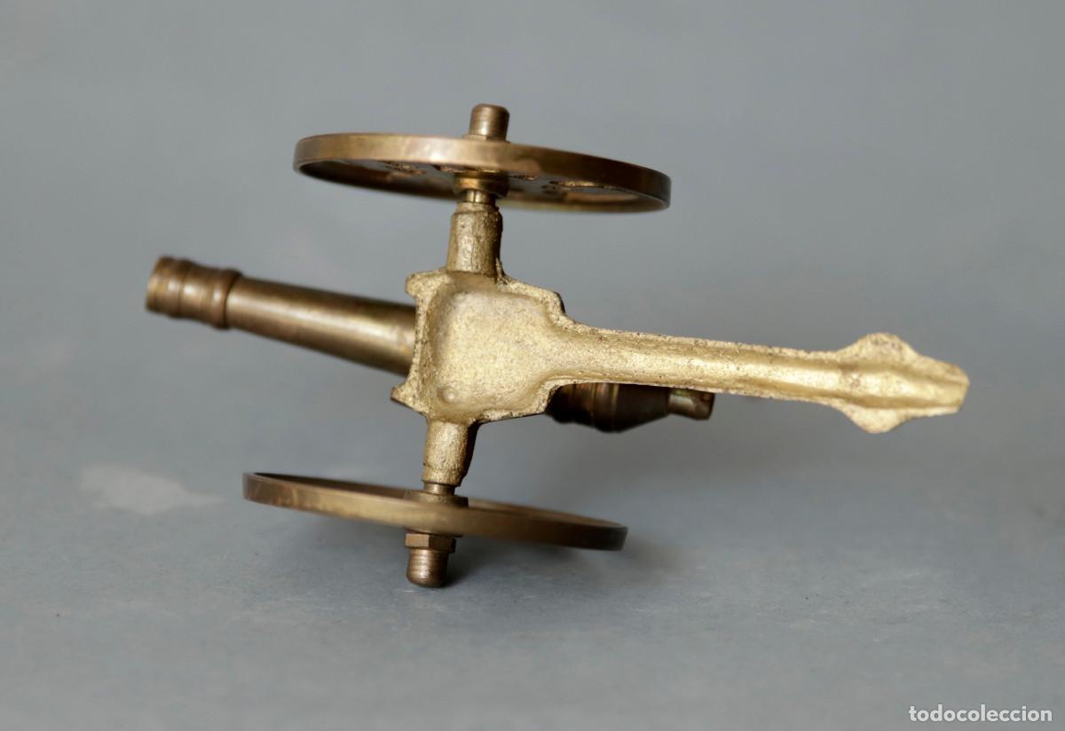 Maquetas: CA&Ntilde;ON LAT&Oacute;N ANTIGUO EN MINIATURA - Foto 4