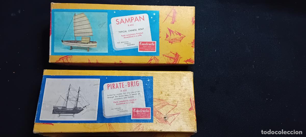 Maquetas: LOTE DESGUACE CONSTRUCTO PIRATE BRIG Y SAMPAN - Foto 1