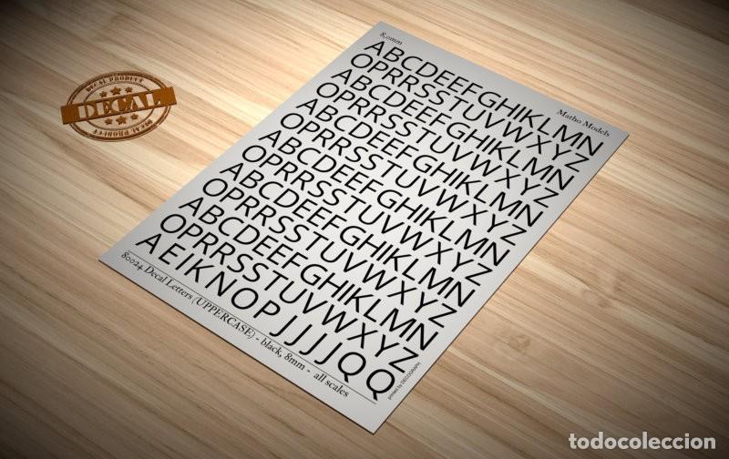 Maquetas: MATHO MODELS - Decal Letters (UPPERCASE) - black, 8mm 1/35 80024 - Foto 2